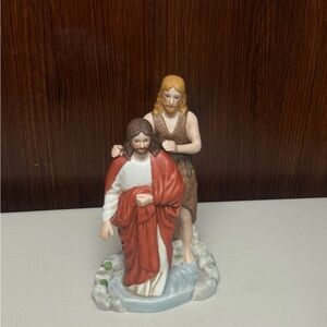 Home Interiors Vintage Religious Figurine - The Baptism of Christ